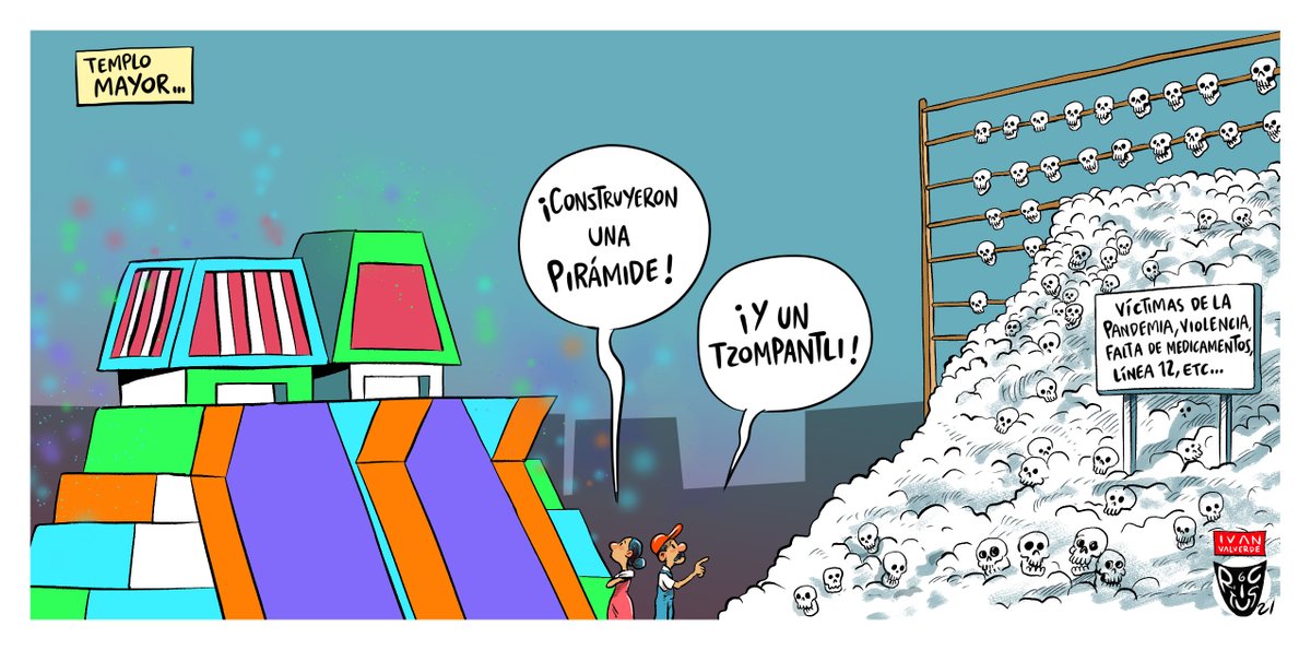 monerorictus's tweet photo. "Templo Mayor" Cartón publicado en @ElFinanciero_Mx https://t.co/voonwYyokO