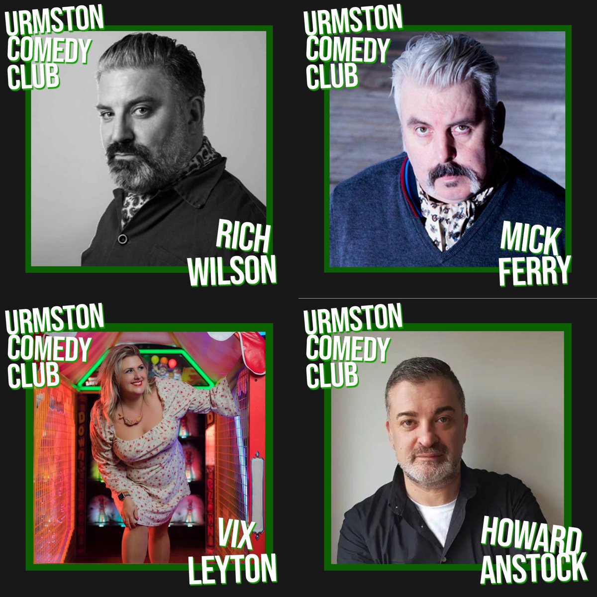 3rd September at @RoebuckUrmston on sale now. 
Featuring performances from @MickFerry @IamRichWilson @PRVix and @howard_anstock get your tickets now from @Shocal1 

#urmston #homeofcomedym41 #m41 #m41ers #mcr #manchester #manchestercomedy #trafford