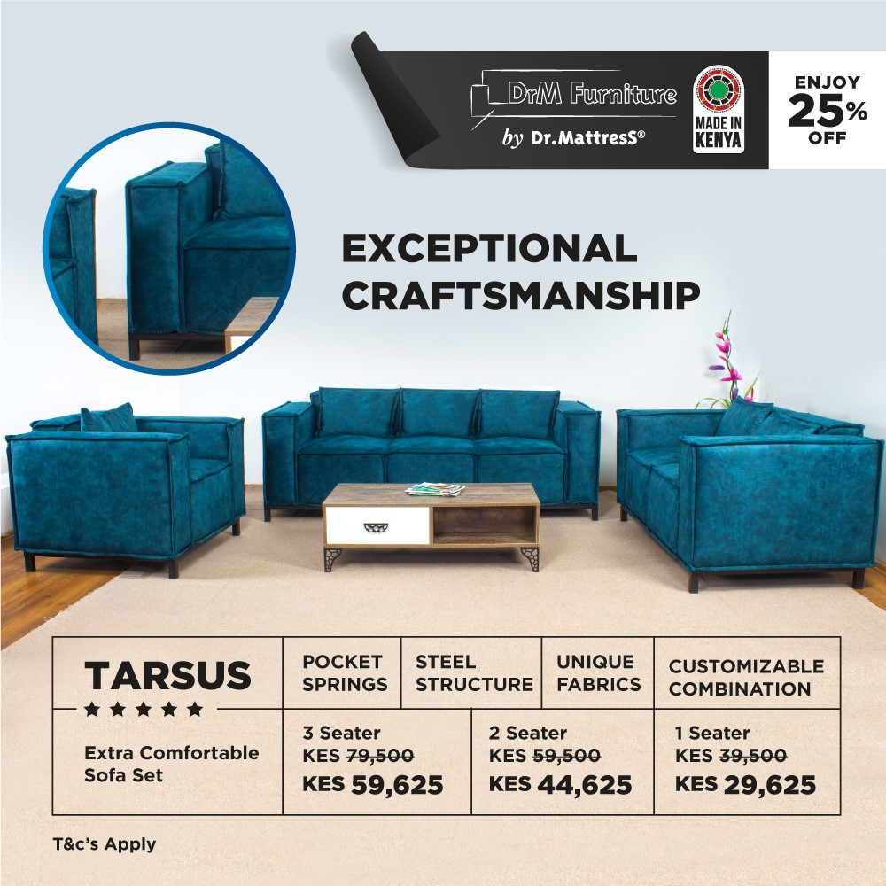 Dr. Mattress Kenya on Twitter "𝐓𝐚𝐫𝐬𝐮𝐬 𝐒𝐨𝐟𝐚 𝐒𝐞𝐭 Features Include