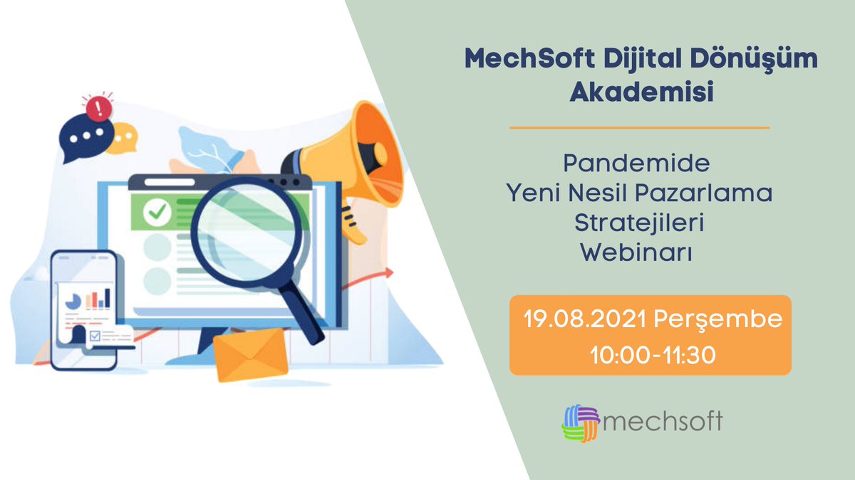 MechSoft's tweet photo. MechSoft Dijital Dönüşüm Akademisi olarak #gelecekdijitalde mottosuyla sürdürmekte olduğumuz webinarlarımıza “#CloudOffix ile Pandemide Yeni Nesil Pazarlama Stratejileri” webinarımıza davetlisiniz!
#webinar #mechsoft #pazarlama #marketing
https://t.co/SaniulbSTN https://t.co/58oocgjuKI