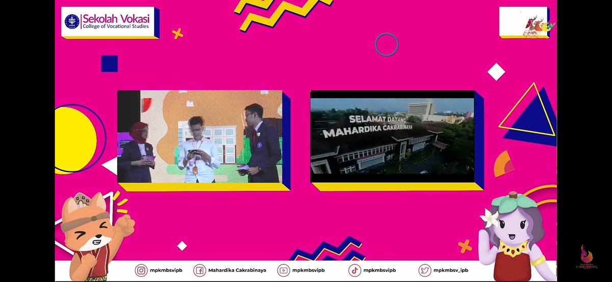 cheesealll's tweet photo. Virtual Campus Tour IPB Keren bangett!!!✨
Walaupun baru bisa nonton virtual tapi seruu parah, tempatnya asik-asik juga!! Gk sabar habis pandemi mau liat keliling IPB 😆 Terutama spot favorit koin IPB 😍 Mau foto disana pokoknyaa!!! 
Stay healthy semua❤️
#MPKMBSVIPB  #SVIPB https://t.co/kYVCj88LsF