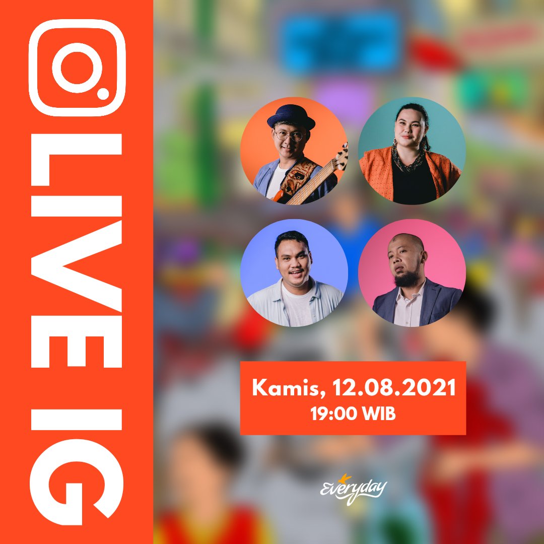 Nanti malam sebelum rilis video lirik Bersepeda kita Live IG dulu yaa... Jam 7 malam bareng <a href="/giovgor/">G I O V A N N I // G O R I A</a> <a href="/HYP_Bass/">HYP (Harly Yoga P.)</a> <a href="/ReaginaMaria/">Gak Bisa Naik Sepeda</a> <a href="/unggry/">Anggrian Hidha</a> di Instagram TheEverydayBand.