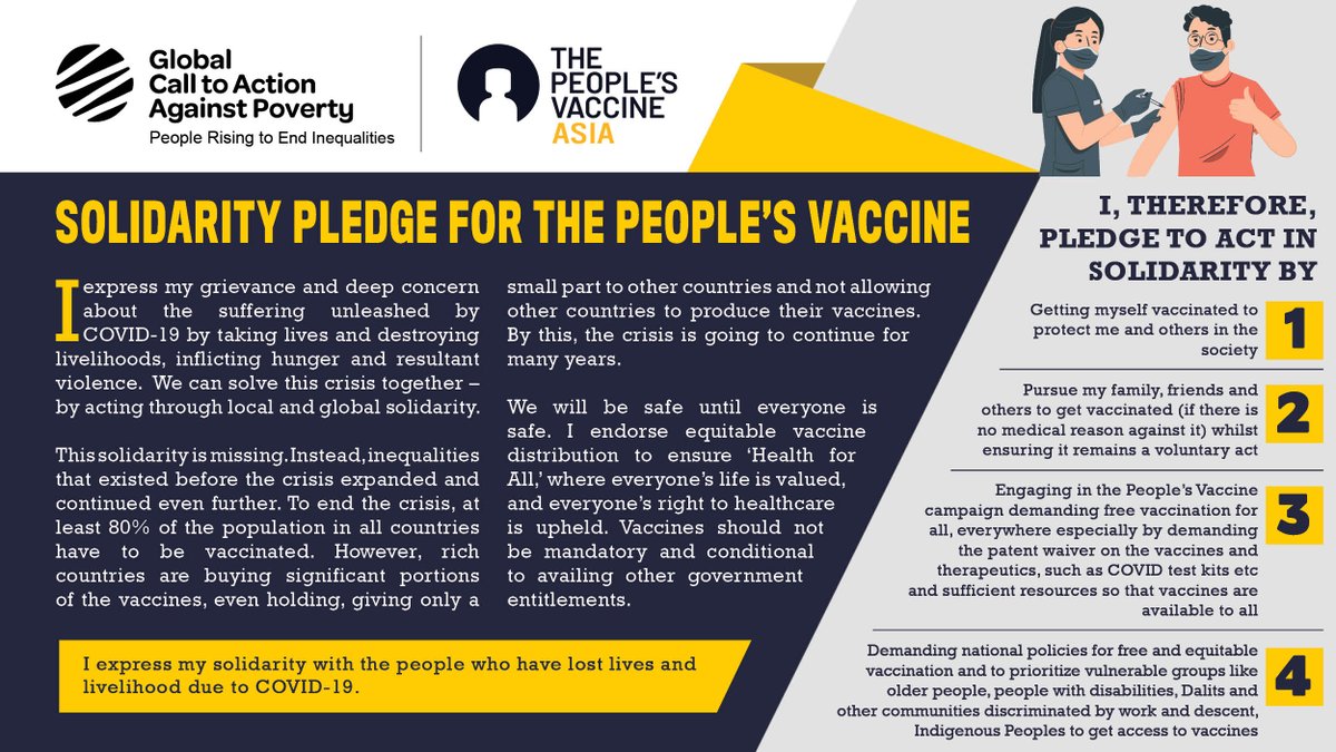 I pledge…
#Youth4PeoplesVaccine
#PeoplesVaccine 
#WhiteBond