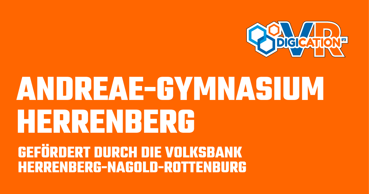 VRDigication's tweet photo. Mitte 2020 erhielt das Andreae-Gymnasium in #Herrenberg als eine der ersten Schulen in #Deutschland ein umfangreiches @VRDigication-Förderpaket im Wert von 12.000 Euro: 
https://t.co/BKvVsbacjD. 

#Rottenburg #Herrenberg #nagold #andreaegymnasium  #vrdigication #mintförderung https://t.co/CoVrdMEcAD
