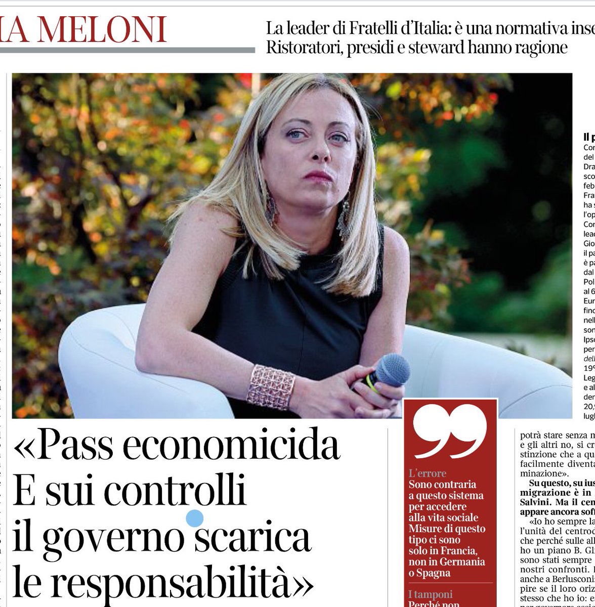 carloalberto's tweet photo. Passi che il @Corriere faccia da buca delle lettere di Meloni.

Ma dopo la delirante proposta sui Diritti Speciali di Prelievo del FMI pubblicata senza commenti in prima pagina - roba da sovranisti del Burkina Faso - l’intervista in ginocchio di oggi è vergognosa. https://t.co/egvmYDNQKO