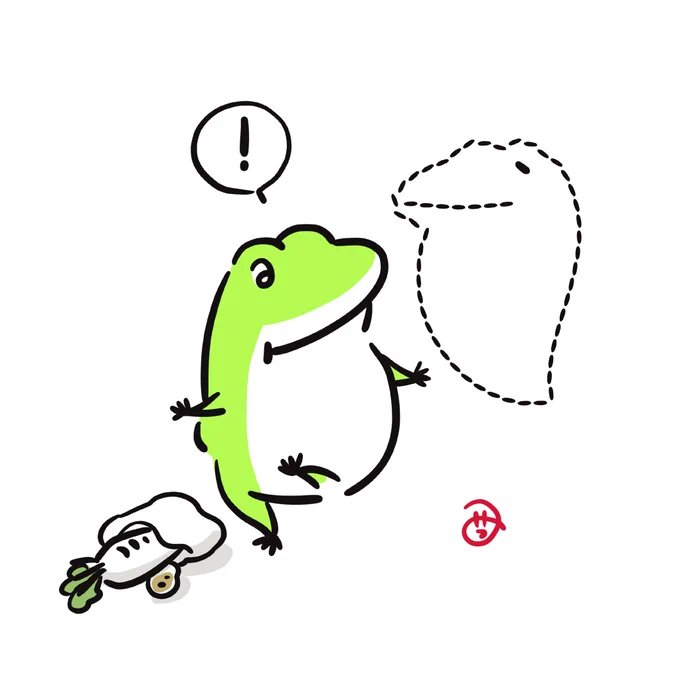 お盆エンカウント🐸 