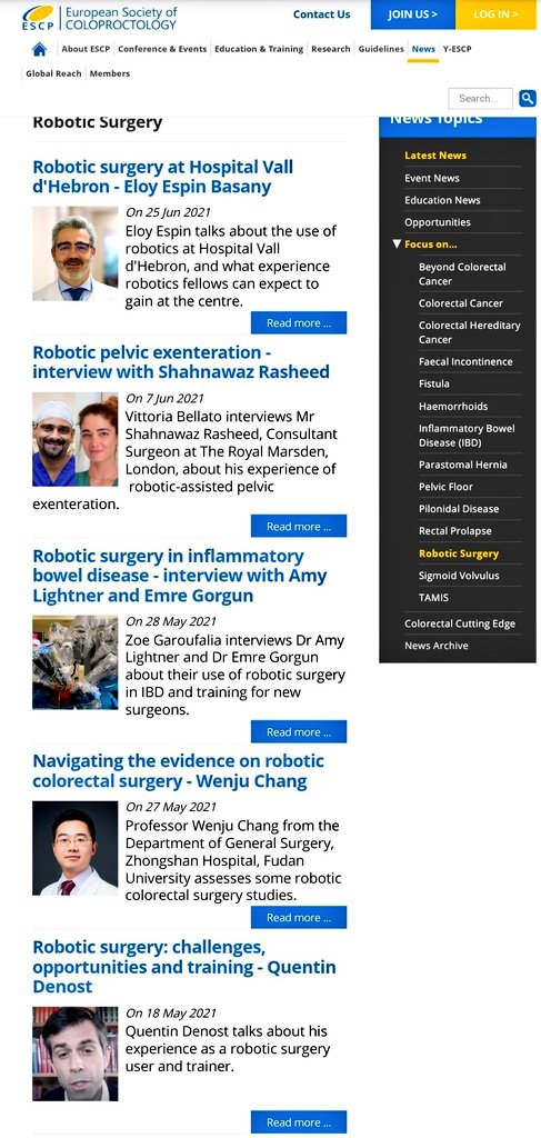 YouESCP's tweet image. For the #roboticmonth #colorectalsurgery #monthlytopic, @escp_tweets hosted some insightful contributions from experts around the world

have a look here:
escp.eu.com/news/focus-on/…

considering a #robotic fellowship?
look at feedbacks from @ScalpelLena &amp;amp; @DeenaHarji 
#SoMe4Surgery