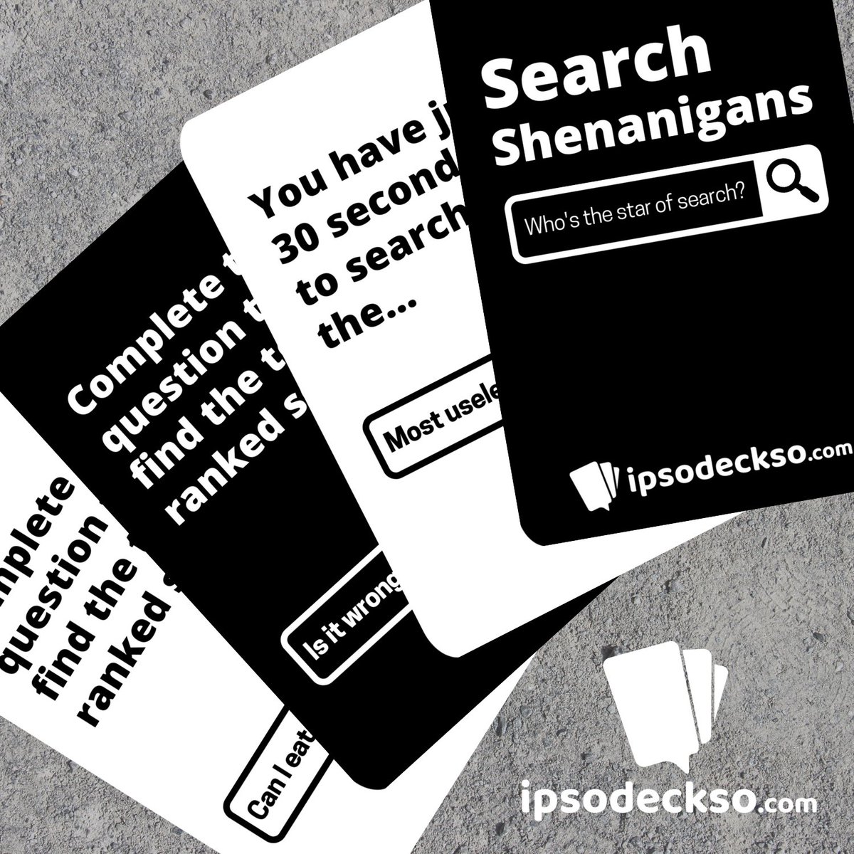 Meetings rule 1- SWITCH OFF YOUR PHONE 📵

Hmm.. let's put a pin in that.

In our new digital card game
‘Search Shenanigans’ we want you to SWITCH YOUR PHONES ON

With 140 search engine challenges, this fun, social deck is ideal for #virtualgroups

Do enjoy your rule breaking!