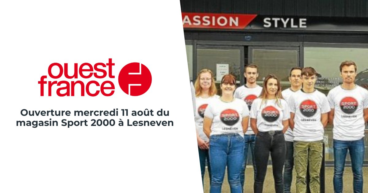 OneStock FR (@_onestock_fr) on Twitter photo Notre client <a href="/SPORT2000France/">SPORT 2000 France</a> ouvre une nouvelle enseigne dans le Finistère pour faciliter l’accès aux articles sportifs de qualité dans la région.
L'article de <a href="/OuestFrance/">Ouest-France</a> : bit.ly/3ALhsyf
#OrderManagementSystem #Retail #Omnicanal Notre client <a href="/SPORT2000France/">SPORT 2000 France</a> ouvre une nouvelle enseigne dans le Finistère pour faciliter l’accès aux articles sportifs de qualité dans la région.
L'article de <a href="/OuestFrance/">Ouest-France</a> : bit.ly/3ALhsyf
#OrderManagementSystem #Retail #Omnicanal
