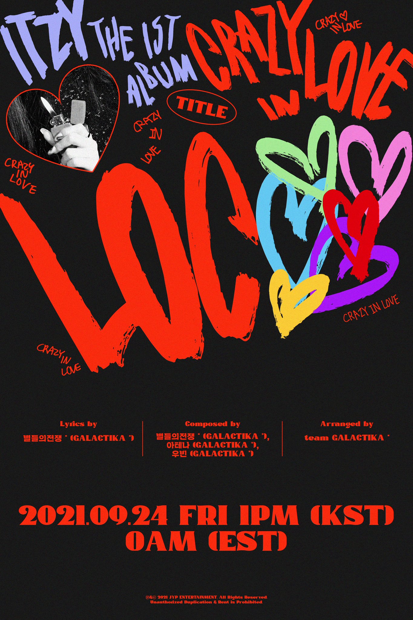 ITZY photocard crazy in love loco Yeji Yuna Ryujin lia
