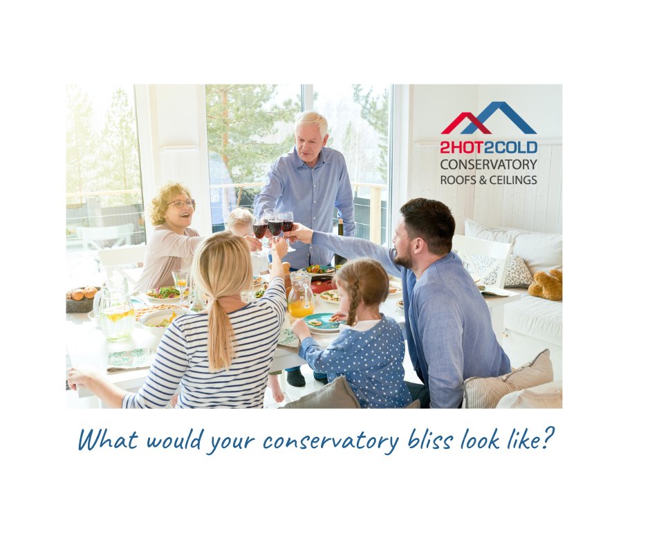 Wouldn’t it be lovely to have a bit more space at home? That extra room where you could entertain family &amp; friends. Use your conservatory all year round...
#family #friends #conservatory #homeinspo #homedecor #homeowners #houseandhome #insualtion #2hot2cold #dinnerparties