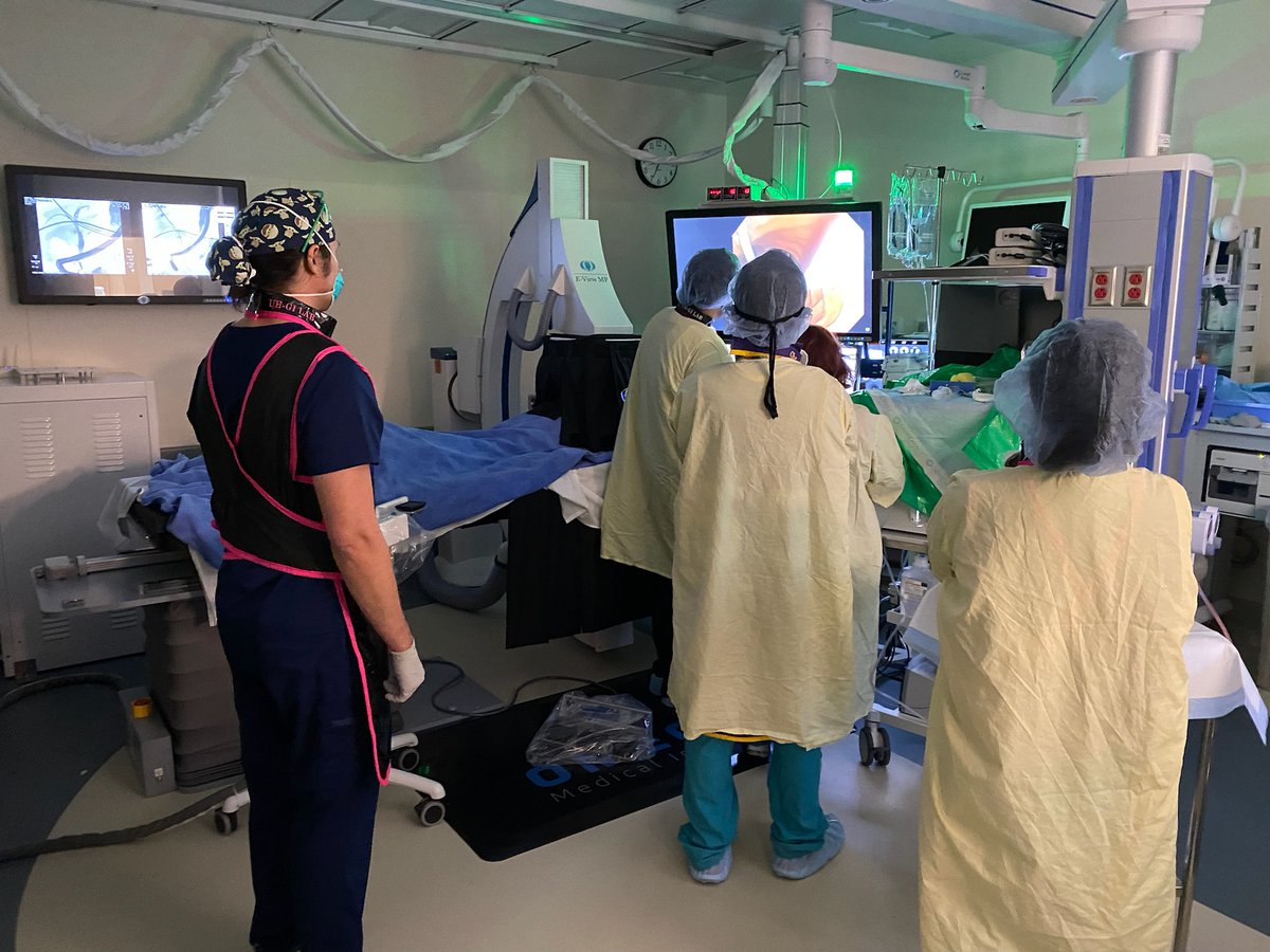OmegaMedImaging's tweet photo. Dr. Kendrick Che performs the first #ERCP with a new #EView fluoro system at Loma Linda University Medical Center! "The imaging is great!" @LLUHealth #GITwitter https://t.co/spmyJ77Mj6