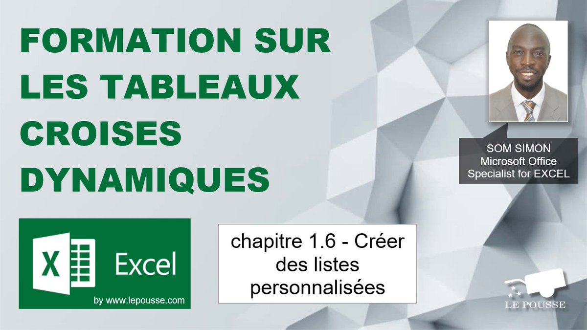 lepousse_com's tweet image. #Formation #Gratuite sur les #TableauxCroisésDynamiques 
👉youtube.com/playlist?list=…

#lepousse #MicrosoftExcel #Excel
