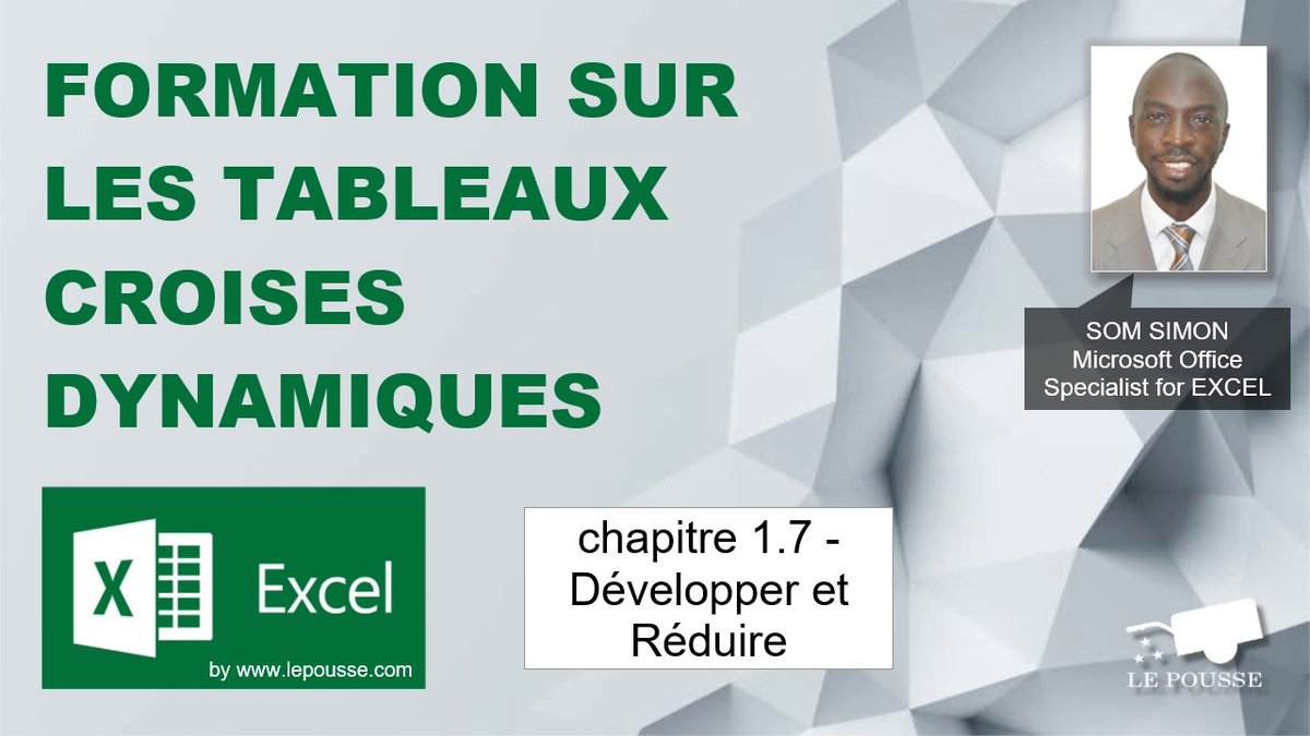 lepousse_com's tweet image. #Formation #Gratuite sur les #TableauxCroisésDynamiques 
👉youtube.com/playlist?list=…

#lepousse #MicrosoftExcel #Excel