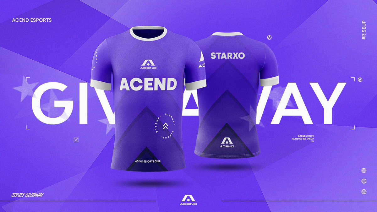 Hello, to celebrate start of EMEA we are doing a giveaway of jersey with my insane nickname 🥵

To participate:
1. Follow - this beauty <a href="/starxo5/">JL starxo</a> 
2. Follow  - best org <a href="/AcendClub/">ACEND CLUB</a> 
3. Retweet - because yes

Winner will be drawn after EMEA is done😇
HAVE A NICE DAY AND ENJOY EMEA🙉
