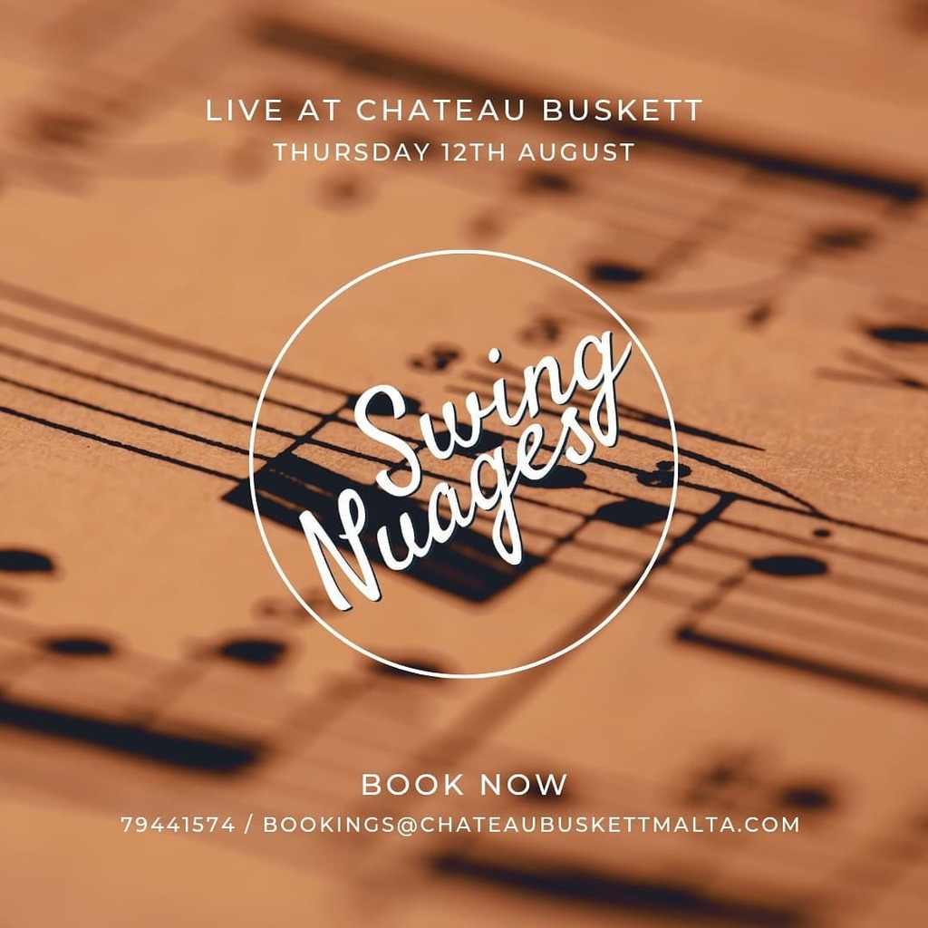 ChateauBuskett's tweet photo. Looking forward to this tonight!! 

Live music &amp; barbecue, what could be better?! 🎸🎙🍽🍻💕

#livemusic #gig #swingnuages #barbeque #chateaubuskett #chateaubuskettcatering #buskettgardens #malta #whattodomalta #whatsonmalta #lovinmalta #ilovemalta #m… https://t.co/AkdLMVS46w https://t.co/s66Yo0ul9H