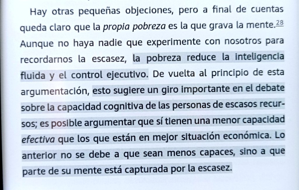 mmarnaud7's tweet photo. La escasez (pobreza) disminuye las capacidades cognitivas de las personas. "Escasez. ¿Por qué tener muy poco significa…", de Sendhil…. https://t.co/TNfxLutBZX #desiguldad #escazes #pobreza https://t.co/jDcPeGBdkc