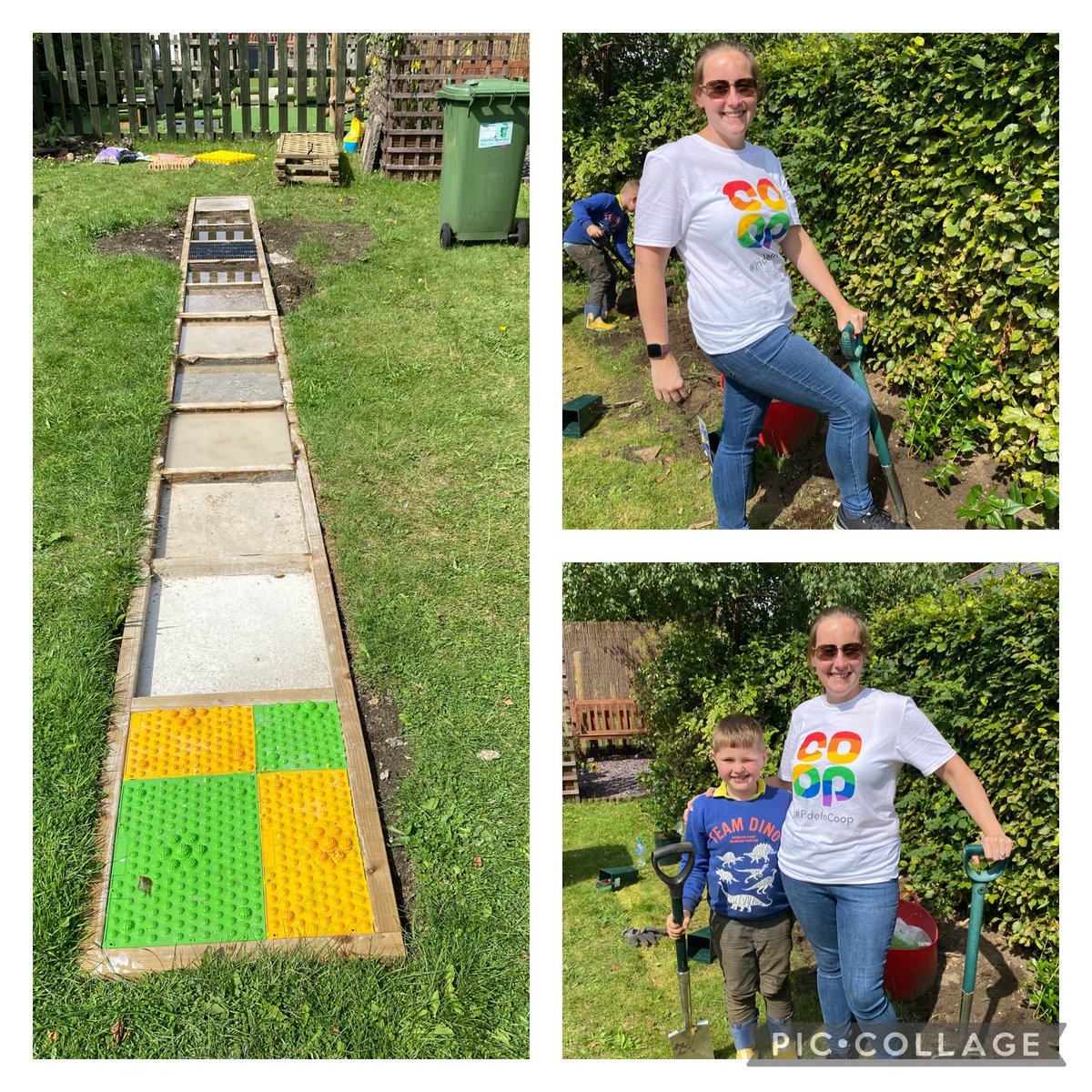 Loved volunteering today @StAnnesCofE with @FOStAnnes to help build a sensory path with some of the pupils and parents. Getting to wear my new <a href="/coopuk/">Co-op</a> Pride t shirt was an added bonus! <a href="/sazlou82/">Sarah Cooper</a> <a href="/PaulGriffin18/">Paul Griffin</a> <a href="/edhowe16/">Edd Howe</a>