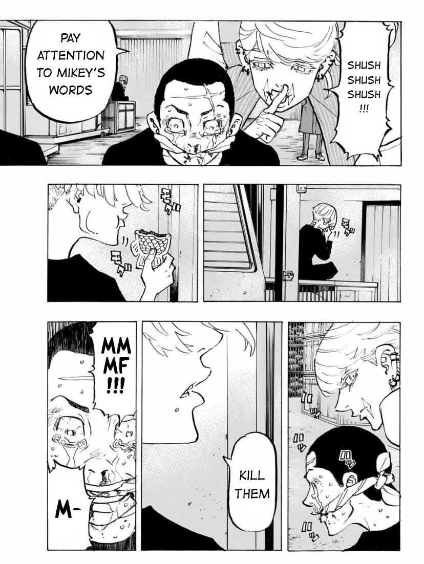 Hisustoria's tweet photo. TW // Tokyo Revengers Spoilers #TRSD
It seems like everytime Takemichi tries to change the past, Mikey still ends up dark & ruthless in the future. I'm starting to think maybe Mikey cant be saved & maybe he just has some darkness inside of him that Takemichi can't save him from? https://t.co/RM0fN7EiuD