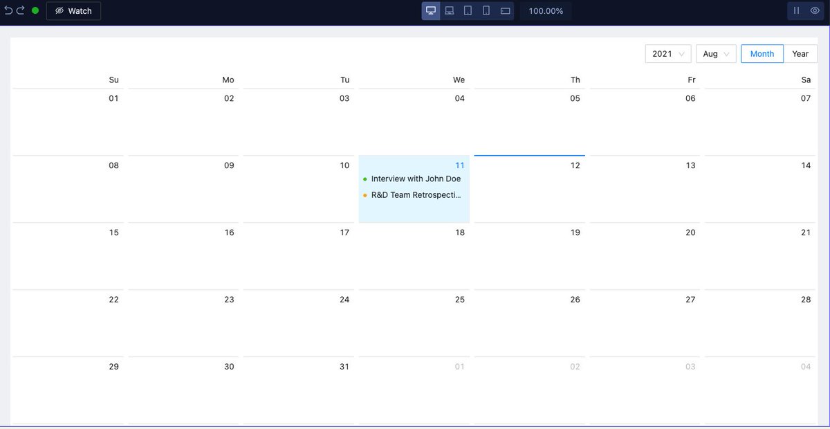 obceylan's tweet photo. Is it possible to build your own dynamic calendar app without writing any code? @code2io will make it possible soon. https://t.co/5JW0QCk4TJ