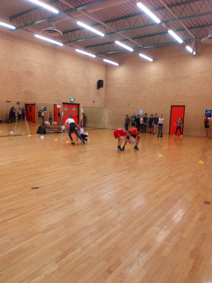 PoliceWidnes's tweet photo. We got beat 😭👀.... Dodgeball at the KopsNKids event in Kingsway Leisure Centre..... We will have to try harder😂 just one of the events being enjoyed by lots of young children today and every Thursday and Friday in August. 9-12 and 1-3pm - parents bring your 8-16yr olds along. https://t.co/nH1A77ofne