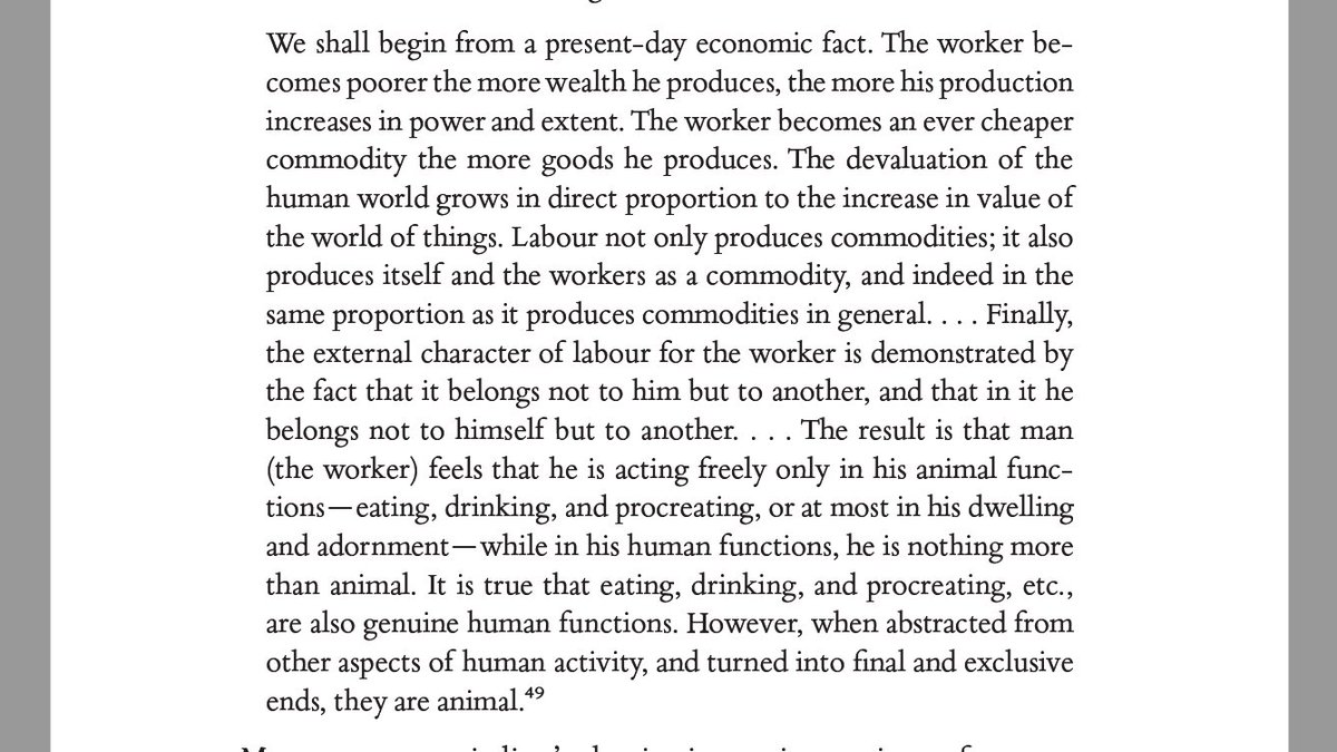 We are putting the finishing touches on the reading packs for Sensational Ecologies! They should be with all participants in the next few days. In the meantime, a stimulating paragraph from Marx's 'The Estrangement of Labour', quoted in Mel Chen's 'Animacies':