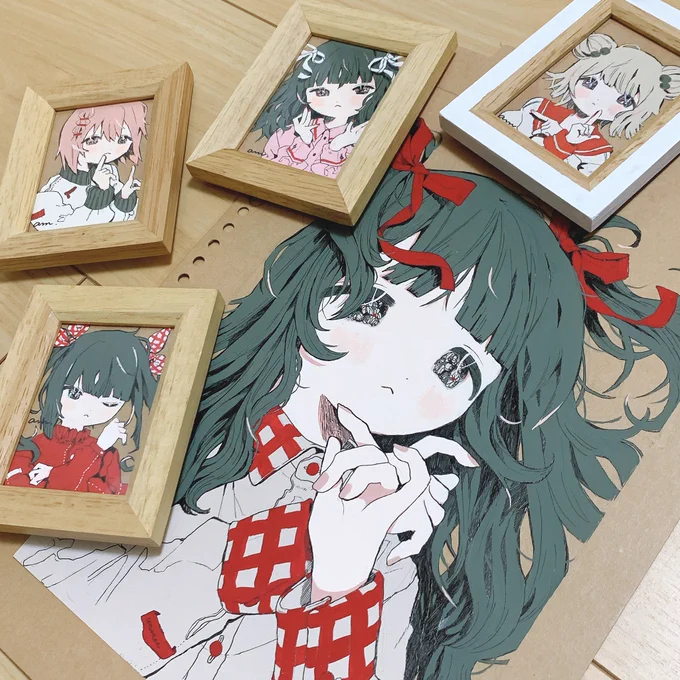 じゃじゃーーん いったん完成っっっ

#もちこ個展 https://t.co/4W5WYvvOTI 