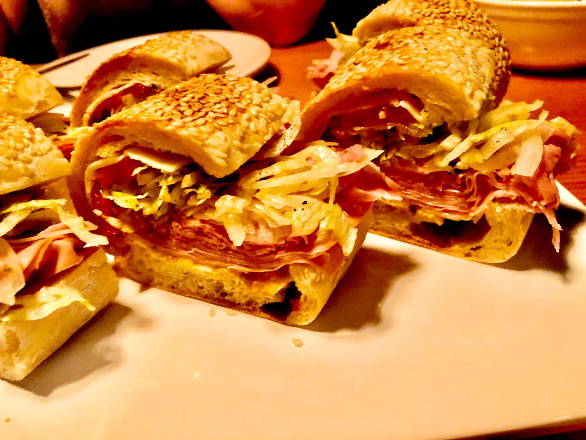 guttergourmet's tweet photo. Pizzeria Beddia:hangin’ in the Hoagie “Phillyomakase” Room w/John “Hoagie” Walker&amp;Joe Beddia-culatello&amp;chorizo;tomato pie;boquerones;Judion beans;Red Cat cheese;salads:Caesar&amp;roast veggies; hoagies:veggie,tuna,mortadella&amp; ham;pizzas:cheese,salsiccia&amp;corn; softserve:cream&amp;espresso https://t.co/in8igDJP21