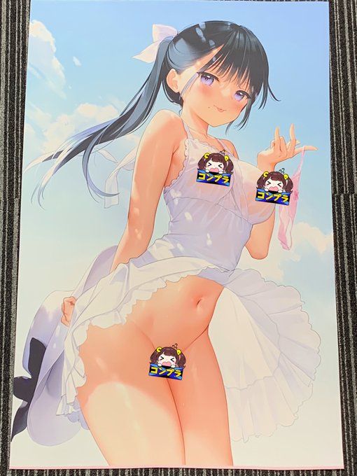 mignon先生()描く、清純美少女のスケスケワンピース姿瑞々しいエロスがタペにもみなぎっています!こちらWもございます!ご注文はこちら↓ 