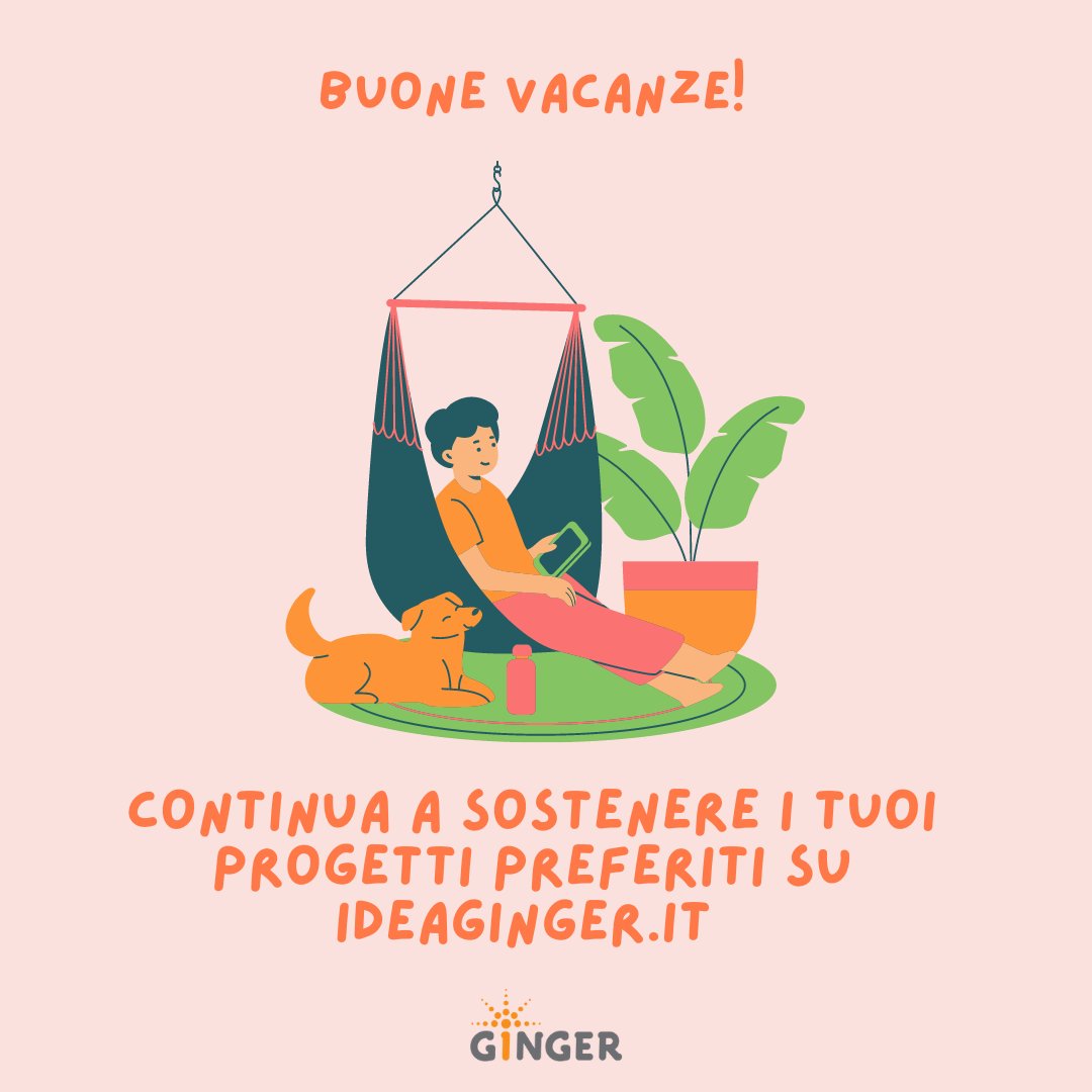Ci prendiamo una pausa: torneremo lunedì 23 agosto super carichi e non vediamo l’ora di condividere con voi i nostri prossimi fantastici progetti! Tra una scalata e un tuffo non dimenticate di sostenere la vostra campagna di #crowdfunding preferita: su Ideaginger.it ;)