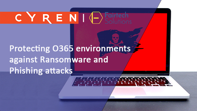 CyrenInc's tweet photo. Fairtech Solutions and Cyren have teamed up to protect O365 infrastructures from malicious attacks and are now hosting a joint session to demonstrate best practices. Reserve your spot today:
https://t.co/VGuiVpe2DK
#Office #o365security #ransomware #phishing #phishingattacks https://t.co/CbLzybtJBN