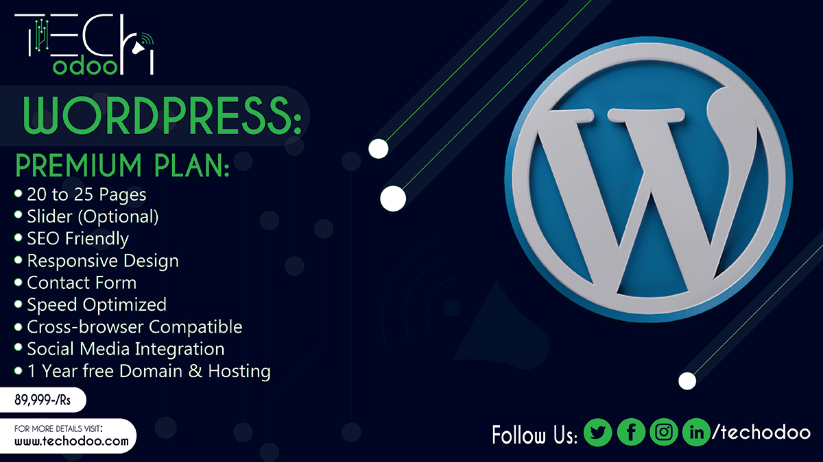 TechOdoo's tweet image. #wordpress #wordpressdeveloper #wordpressdesign #wordpresswebsit #webdeveloper
#wordpressblogger #design #html #wordpresswebsite #css #wordpressthemes #graphicdesign  #wordpressblog  #websitedesign #IndependenceDayPakistan #offer #Premium