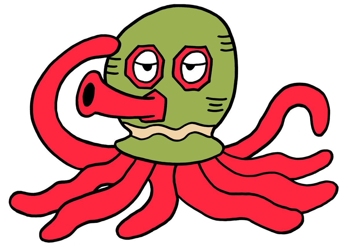 今日のイラスト238 壺タコ イラスト 絵 イラストレーション Ill 矢本マヒロ イラストレーターのイラスト