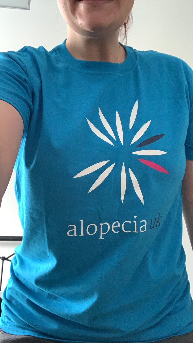 Thank you for the T-shirt <a href="/AlopeciaUK/">Alopecia UK</a> I will wear it with pride when running <a href="/Great_Run/">Great Run</a> #bristol10k 💙