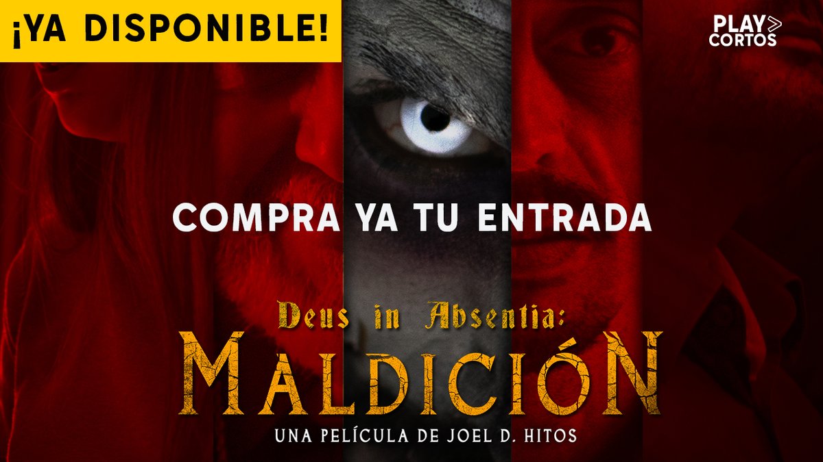 🎬 ¡ESTRENO! 🎬

"Deus in Absentia: Maldición" de Joel D. Hitos 😈

¡COMPRA YA TU ENTRADA por 0.95€ y disfruta de este fantástico corto! 🍿

Ya disponible en playcortos.es

#estrenosonline #cortometrajes #estrenocorto #playcortos #corto #estrenocortometraje