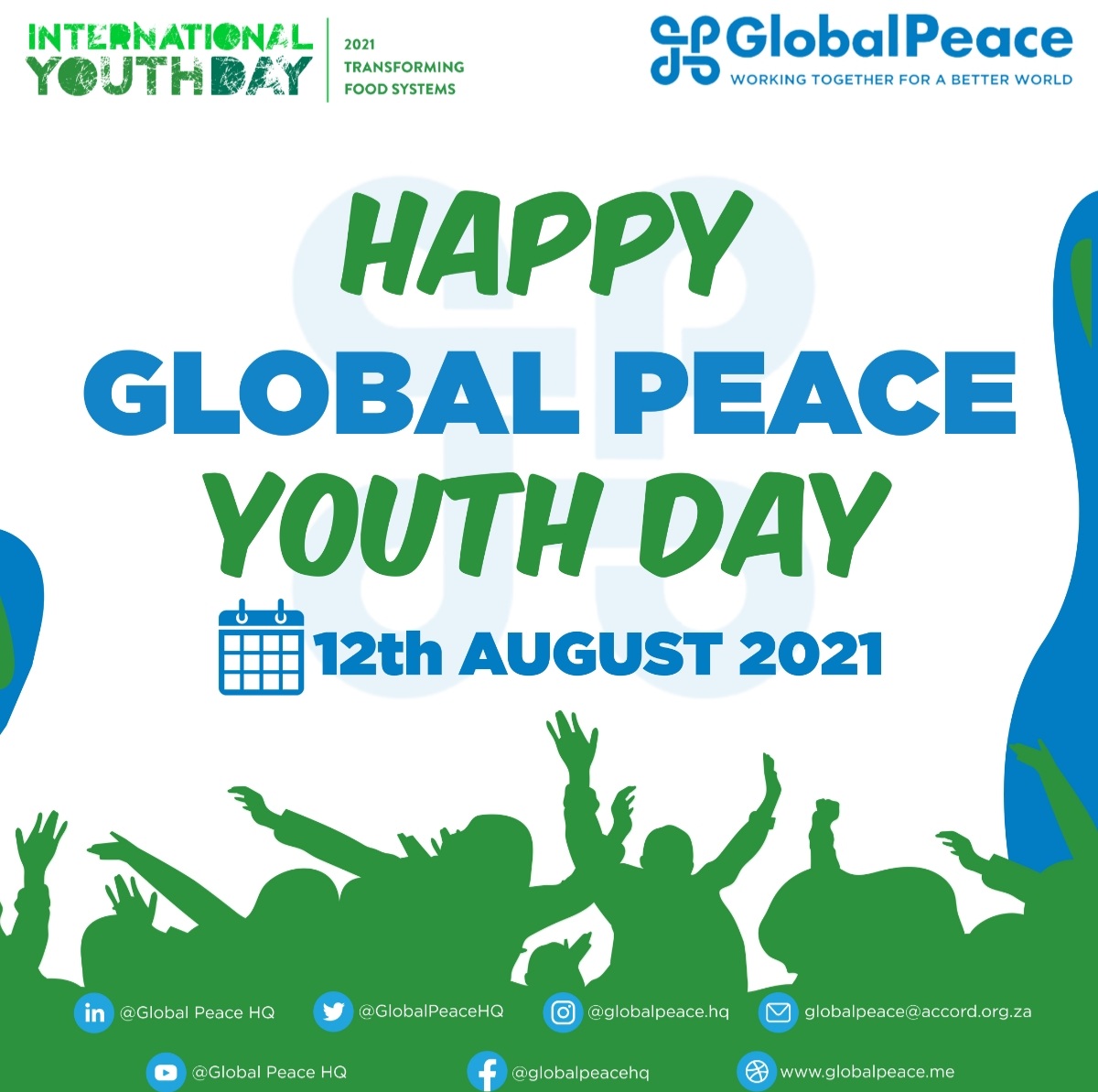 GlobalPeaceHQ's tweet photo. #youthday2021 #YouthRise4Action @AminaJMohammed @UN_Women @phumzileunwomen https://t.co/G3uOz6VWbm