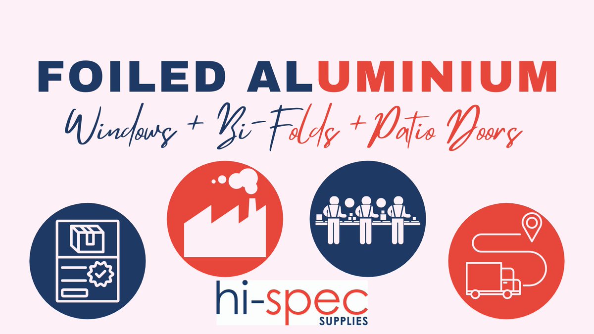 Hi Guys 

1st proper tweet for us at Hi-Spec not sure how much awareness this will bring but i have to give it a go..

My names Neil, please let me know if i can help with any  projects you may have coming up that would like a foiled look to the aluminium products. 

Get in touch