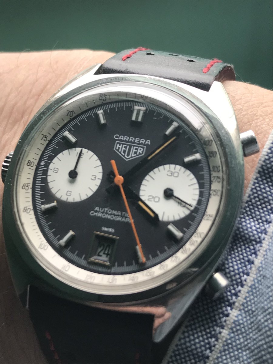 #ThrowBackThursday a 1980s Heuer Carrera Cal.11 #Heuer #Carrera ⁦<a href="/TAGHeuer/">TAG Heuer</a>⁩