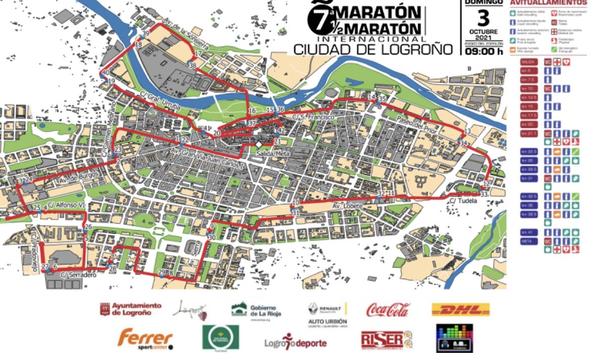 FerrerSport's tweet photo. Aquí os dejamos los recorridos de #maratonlogrono en sus tres disciplinas:
✅maraton
✅media maratón
✅10k
Todas las distancias homologadas por la RFEA
Todavía no tienes plan para el 3 de octubre??👇👇👇 https://t.co/YwqK9dIEza