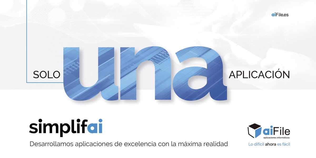 ¡Así es! Cada uno de nuestros clientes tiene unas necesidades concretas. 🤔 Deben tener #aplicaciones #únicas, #Amedida y exclusivas para mejorar la #agilidad de sus negocios.

No te preocupes, ¡nosotros nos encargamos! ➡️ aifile.es/simplifai