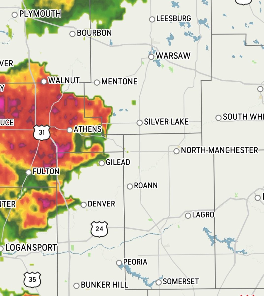 Just a heads up, it looks like it's going to be a wet early morning bus ride with some pretty intense storms coming through the area. 

#Whitko #firstdayofschool