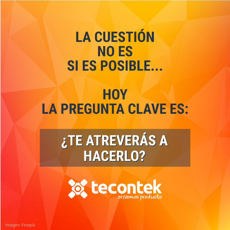 Tecontek's tweet photo. A veces la solución a tu idea está más cerca y desarrollada de lo que te imaginas, por eso la pregunta que te tienes que hacer no es si es posible, hoy la pregunta clave es ¿te atreverás a hacerlo?
Nuevo post en nuestro blog 👉 https://t.co/o30mbXOtBd https://t.co/GXdvgoKxQz