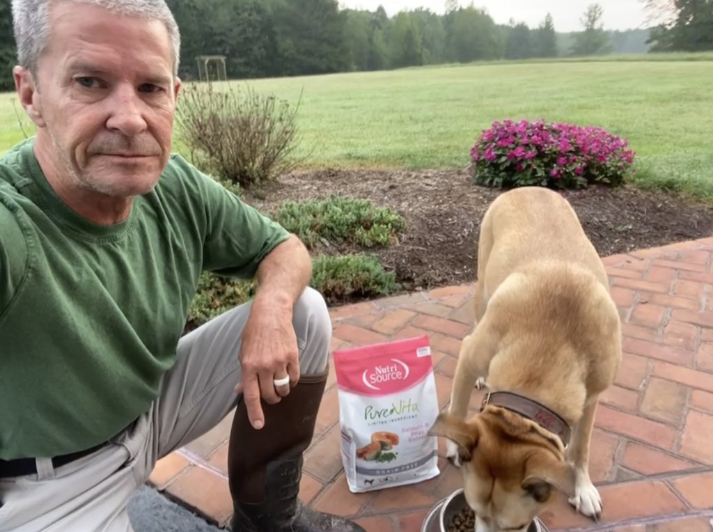 Happy dog. <a href="/NutriSourcePF/">NutriSource Pet Food</a>