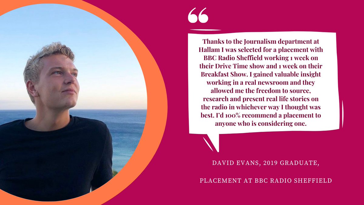 SHUJournalism's tweet photo. When @davidevans got his 2-week placement at @BBCSheffield, he gained a valuable insight of working in a newsroom 👇👇.
#placementexperience #shujournalismplacements #placementstories https://t.co/VAvnzUWZaJ