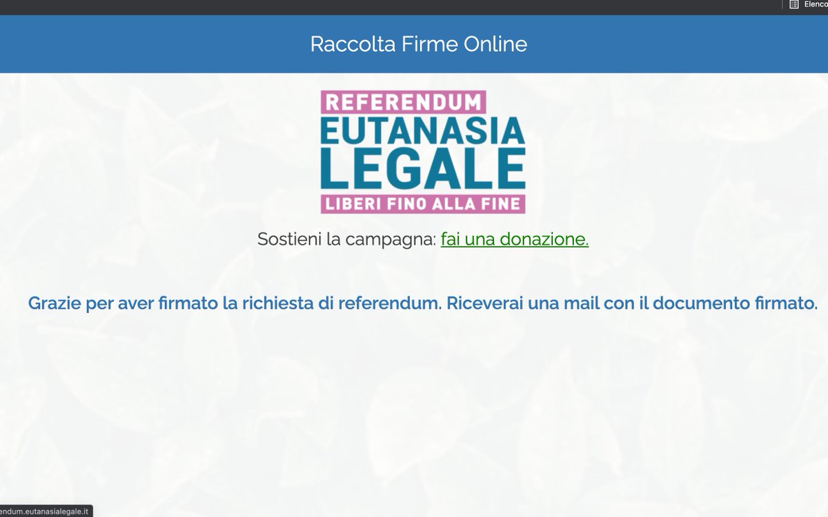 giorgiafacose's tweet image. non trovo le parole per riflettere sulla necessità di essere davvero 'liberi fino alla fine'. firmiamo: da oggi si può anche online. credo sia importante. per noi, per chi amiamo, per chi abbiamo amato. per quel dolore lì. 

 qui, con SPID: referendum.eutanasialegale.it/firma-digitale…
