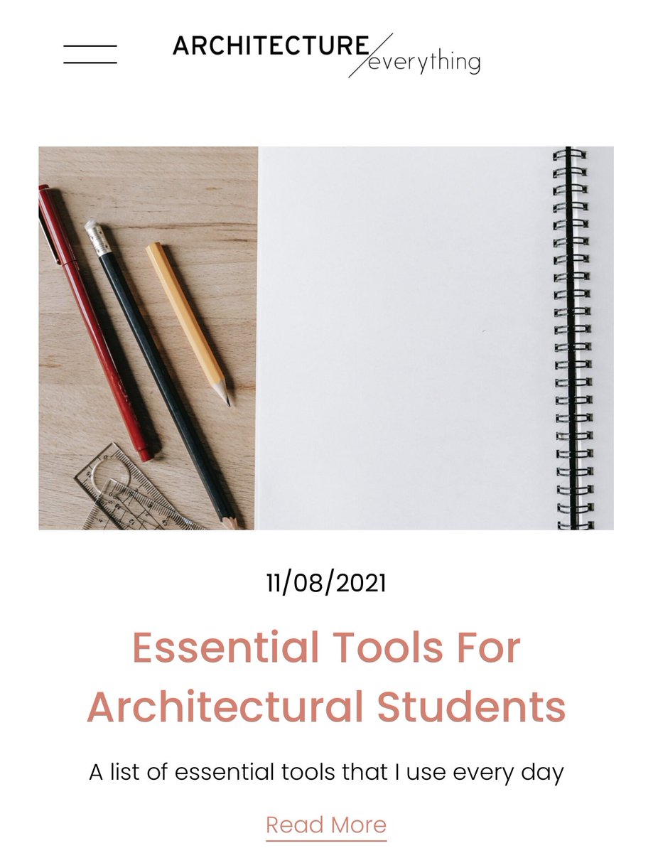 Arch_every's tweet photo. Maybe I should add coffee to this list… 

What are your essential tools as a #designer or #architects ?

https://t.co/GqBI6eUW1k

#architecture #design #students https://t.co/JZdpUoseF5