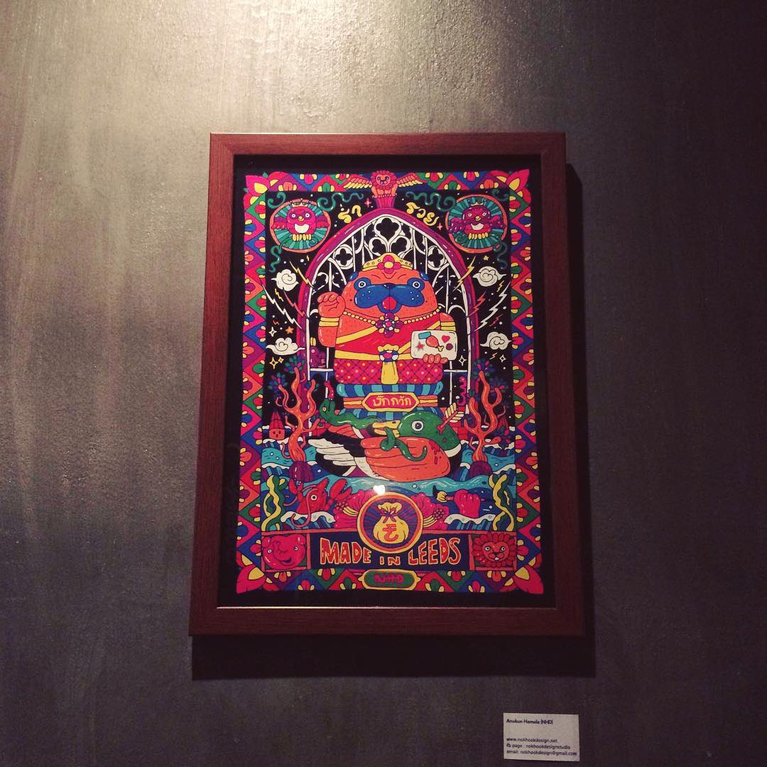 nokhookdesign's tweet photo. The original artwork, art prints for art exhibition in Chiang Mai, Thailand ๐น๐ญ and Leeds, UK ๐ฌ๐ง #pug #holyanimals #nft #NFTCommunity #nftthai #nftcollector https://t.co/ARjn0DZJR3