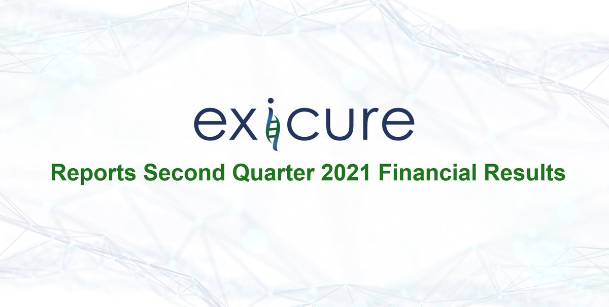 exicure's tweet image. Exicure today reported financial results for the quarter ended June 30, 2021 and provided an update on corporate progress: bit.ly/3jHx3ry #DigitalDrugDesign