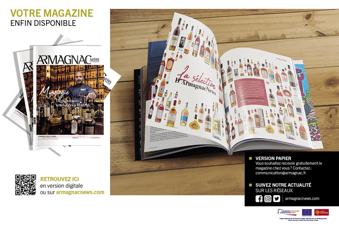 ArmagnacNews's tweet photo. Il est là le dernier #magazine ArmagnacNews ! A découvrir sur notre site ou à commander comme indiqué ! Bonne lecture
#armagnac #eaudevie #spirit #gers #landes #lotetgaronne #occitanie #gascogne #cocktails #bartender #mixology #madrid #whisky #gin #rhum #cognac #calvados #cigar https://t.co/nMNq3swtWF