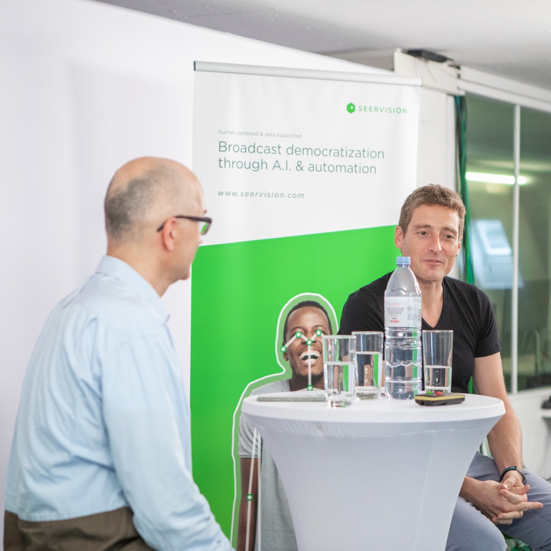Seervision's tweet photo. Great #behindthescenes pictures, from the recent fireside chat held by @StartupGrindZUR at our studio in Zurich, making full use of our #cameraautomation software for their #videoproduction.
To see the Seervision Suite in action, click here:
https://t.co/W2wPqmHFlD https://t.co/iOI8Y3C98z